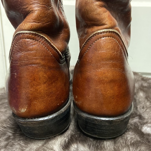 Vintage Tony Lama Brown Boots sz 9 - Picture 3 of 9